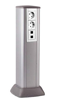 Алюминиевая колонна 0,5 м, цвет светло-серебристый металлик DKC в Чите