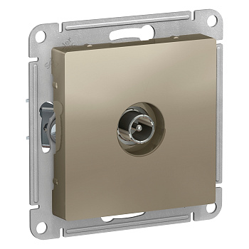 Розетка телевизионная проходная AtlasDesign SE шампань в Чите