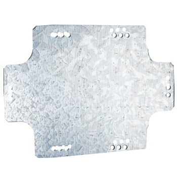 Монтажная пластина из оцинкованной стали 340х255х2мм, для коробок 380х300мм DKC в Чите