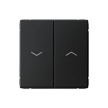 ARTGALLERY 2-клавишный ВЫКЛЮЧАТЕЛЬ ДЛЯ ЖАЛЮЗИ, 2х сх.4, 10А, механизм, КАРБОН в Чите