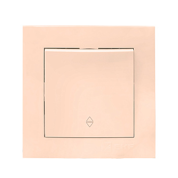 Валенсия выключатель 1-клавишный 10А кремовый проходной EKF PROxima в Чите