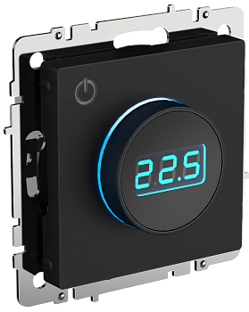 Термостат электронный с индикацией BRITE черный IEK в Чите