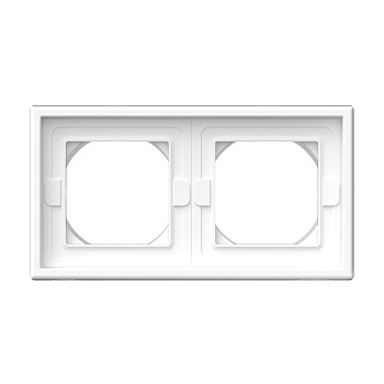 ARTGALLERY 2-постовая РАМКА IP44,  БЕЛЫЙ в Чите