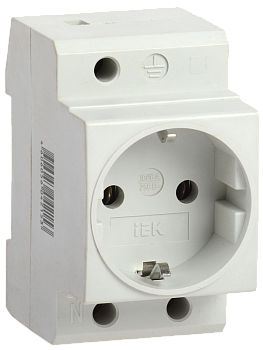 Розетка РАр10-3-ОП с заземлением на DIN-рейку IEK в Чите