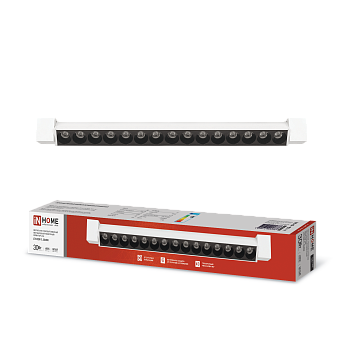 Светильник трековый линейный светодиодный поворотный LTR-02R-TL 30Вт 4000К 3000Лм 475мм IP40 24 градуса белый серии TOP-LINE IN HOME в Чите