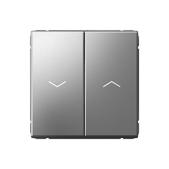 ARTGALLERY 2-клавишный ВЫКЛЮЧАТЕЛЬ ДЛЯ ЖАЛЮЗИ, 2х сх.4, 10А, механизм, СТАЛЬ в Чите