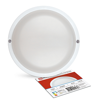 Светильник светодиодный герметичный СПП 1565-КРУГ 15Вт 6500К 1350Лм IP65 140мм IN HOME в Чите