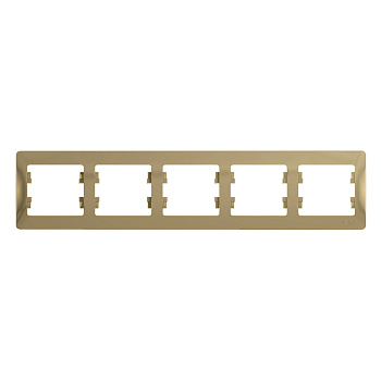 Рамка пятиместная Glossa SE титан в Чите