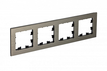 Рамка четырехместная AtlasDesign Nature SE металл латунь в Чите