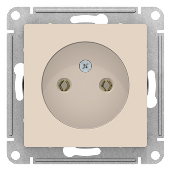 Розетка одинарная AtlasDesign SE бежевая в Чите