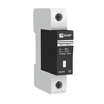 Ограничитель импульсного перенапряжения ОПС1-С 1Р In=20kA Un=400B Im=40kA EKF в Чите