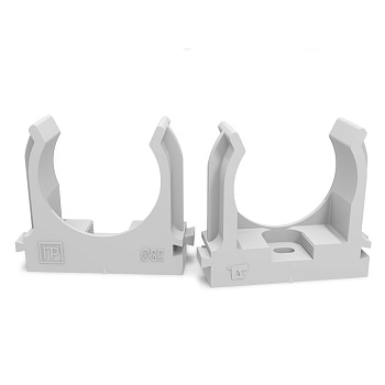 Крепеж-клипса для труб для прямого монтажа серая 32 мм Промрукав в Чите