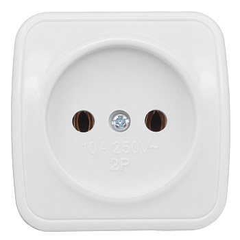 Розетка одинарная НАКЛАДНАЯ Минск EKF белая в Чите