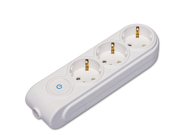 Колодка 3 места 16А 3,5кВт выключатель с з/к MAKEL в Чите