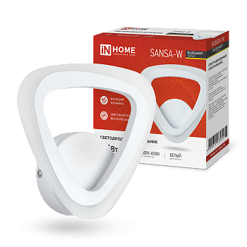 Светильник светодиодный ELEGANT SANSA-W 15Вт 230В 3000-6500K 1200Лм STEP COLOR белый IN HOME в Чите