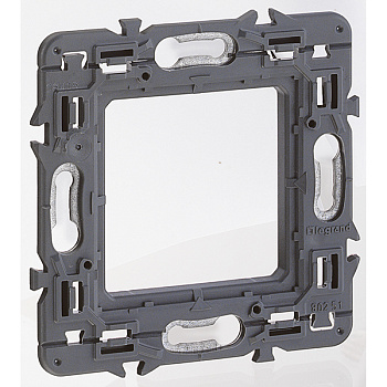 Суппорт Legrand MOSAIC 2 модуля для крепления на винтах белый в Чите