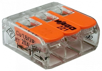 Зажим WAGO клеммный 221-413 3x4 в Чите