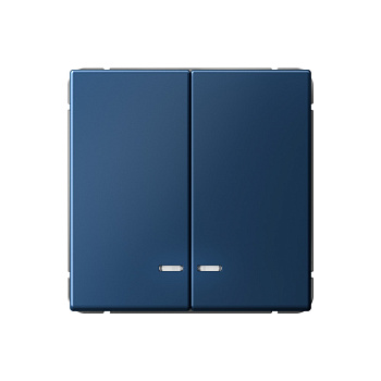 ARTGALLERY 2-клавишный ВЫКЛЮЧАТЕЛЬ с подсветкой, сх.5а, 10АХ, механизм, АКВАМАРИН в Чите