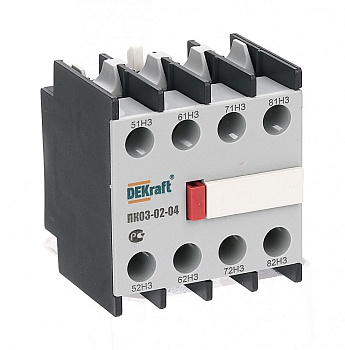 Приставка контактная дополнительные контакты 4НЗ лицевой установки ПК-03 DEKraft в Чите