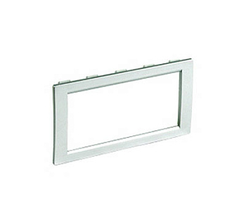 Рамка универсальная на 4 модуля, цвет серый металлик DKC в Чите