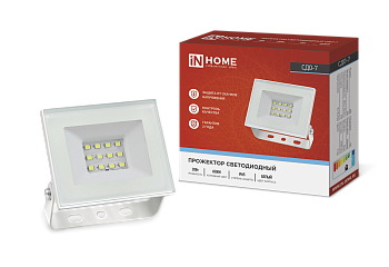 Прожектор светодиодный СДО-7 20Вт 230В 6500К IP65 белый IN HOME в Чите
