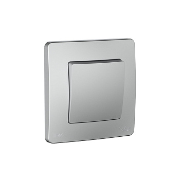 Переключатель одноклавишный  IP44 BLANCA SE алюминий в Чите