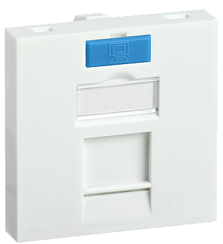 Вставка 45х45мм для 1 модуля Keystone Jack с маркером ITK в Чите