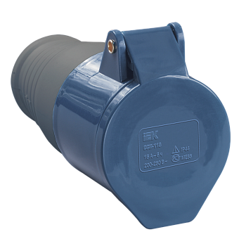 Розетка 223 переносная 2Р+РЕ 32А 220В IP44 IEK в Чите