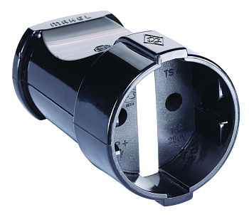 Штепсель MAKEL черный в Чите