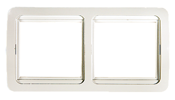 Рамка двойная горизонтальная CLASSICO белая 2302H IN HOME в Чите