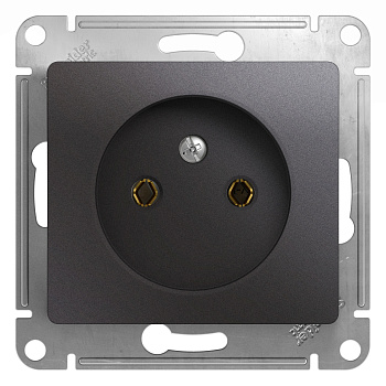 Розетка 1ая Glossa графит в Чите