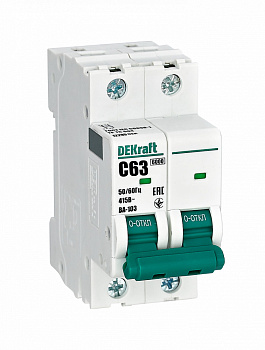 Автоматический выключатель DEKraft ВА-103 2Р 63А 6кА х-ка C в Чите