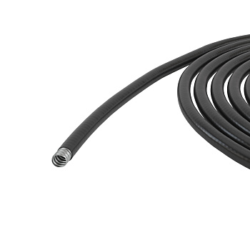 Металлорукав DN 20мм в гладкой ПВХ изоляции, Dвн 20,5 мм, Dнар 27,0, 50 м, цвет черный DKC в Чите