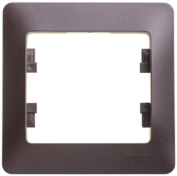 Рамка одинарная Glossa SE шоколад в Чите