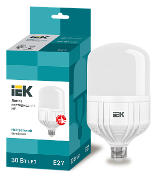 Лампа LED HP 30Вт 230В 4000К E27 IEK в Чите