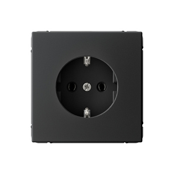 ARTGALLERY РОЗЕТКА с заземлением, 16А, механизм, быстрозажим. клем., КАРБОН в Чите