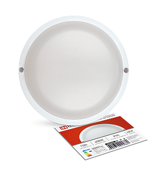 Светильник светодиодный герметичный СПП 1540-КРУГ 15Вт 4000К 1350Лм IP65 140мм IN HOME в Чите