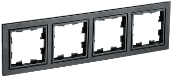 Рамка четырехместная BRITE IEK черная в Чите