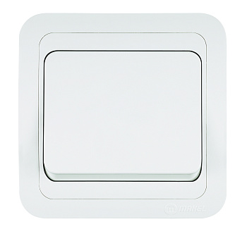 Выключатель одноклавишный МИМОЗА MAKEL белый в Чите