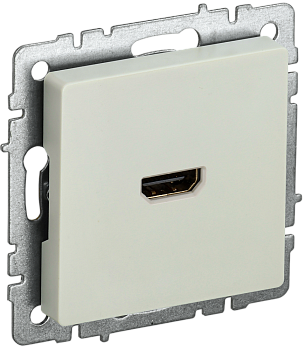 Розетка HDMI BRITE IEK бежевая в Чите