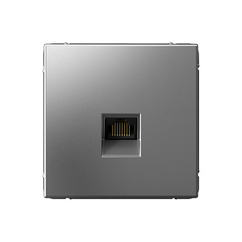 ARTGALLERY РОЗЕТКА компьютерная RJ45, кат. 6A, механизм, СТАЛЬ в Чите