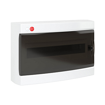 Щиток настенный с дверью 18 мод., IP41, белый, с клеммным блоком 1х87518 и замком DKC в Чите