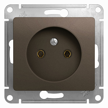 Розетка одинарная Glossa SE шоколад в Чите