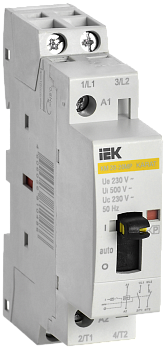 Контактор модульный с ручным управлением КМ20-20МР AC KARAT IEK в Чите