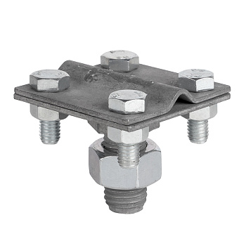 Зажим прута на штыре (пластина 56х56мм) HZ EKF PROxima в Чите