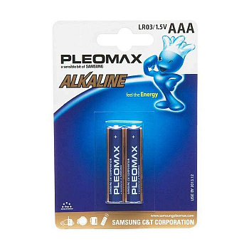 Батарейки ААА Pleomax LR03-2BL (2шт) в Чите