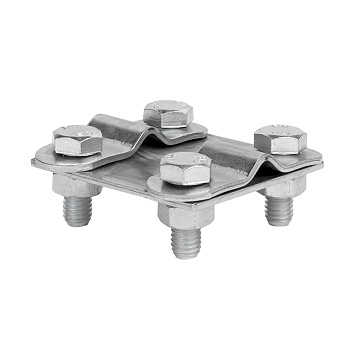 Зажим контрольный прут-прут (пластина 57х57мм) HZ EKF PROxima в Чите