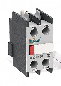 Приставка контактная дополнительные контакты 2НО лицевой установки ПК-03 DEKraft в Чите