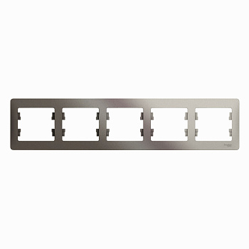 Рамка пятиместная Glossa SE платина в Чите