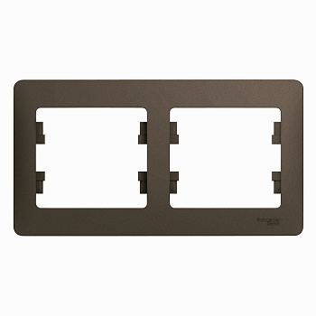 Рамка двойная Glossa SE шоколад в Чите